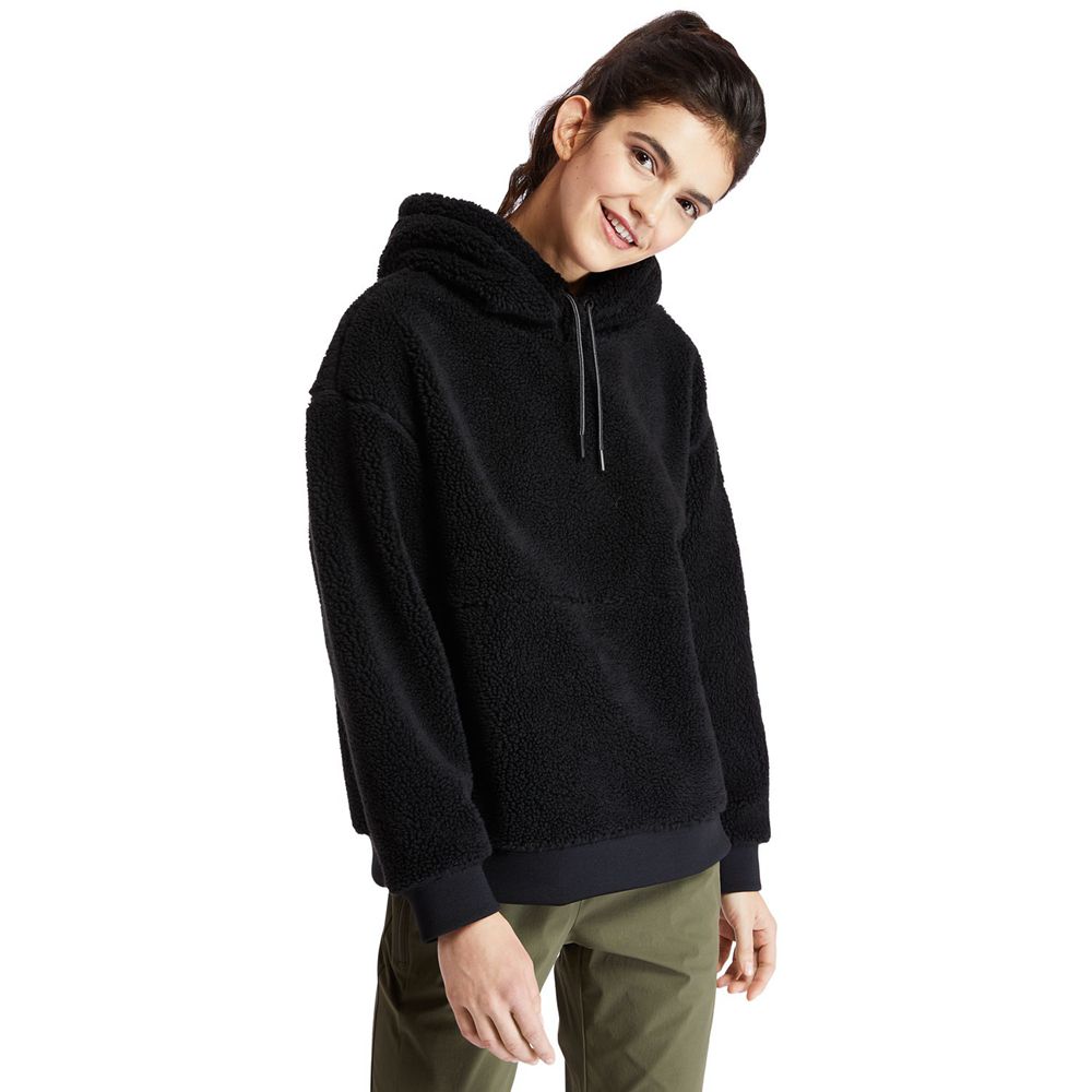 Moletom Feminino - Timberland Recycled-Fleece - LXOWZ5170 - Pretas